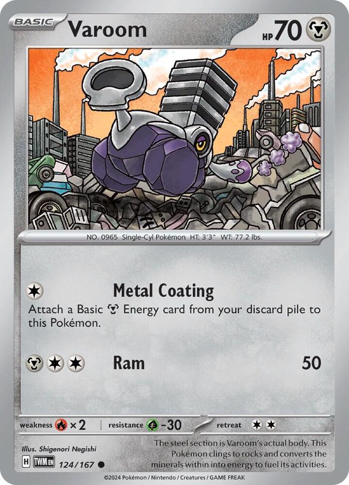 Varoom 124/167 card from SV06: Twilight Masquerade