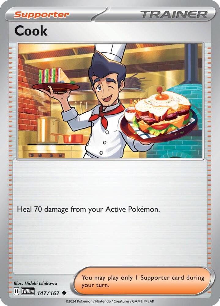 Cook 147/167 card from SV06: Twilight Masquerade