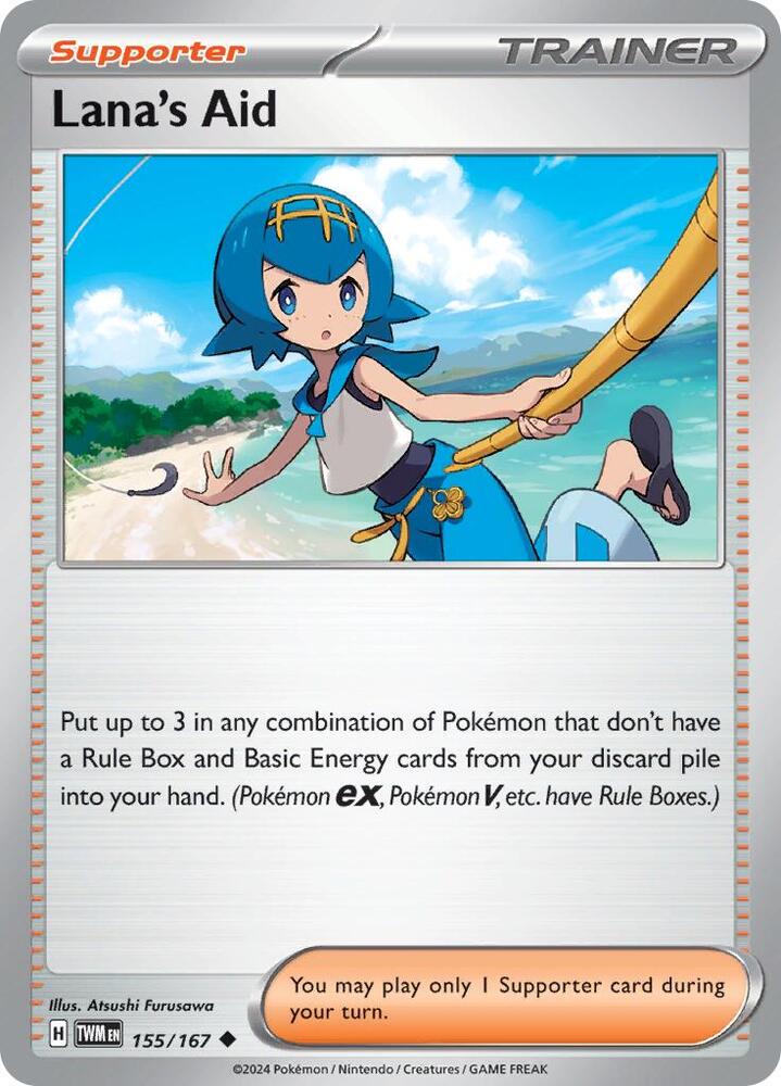 Lana's Aid 155/167 card from SV06: Twilight Masquerade