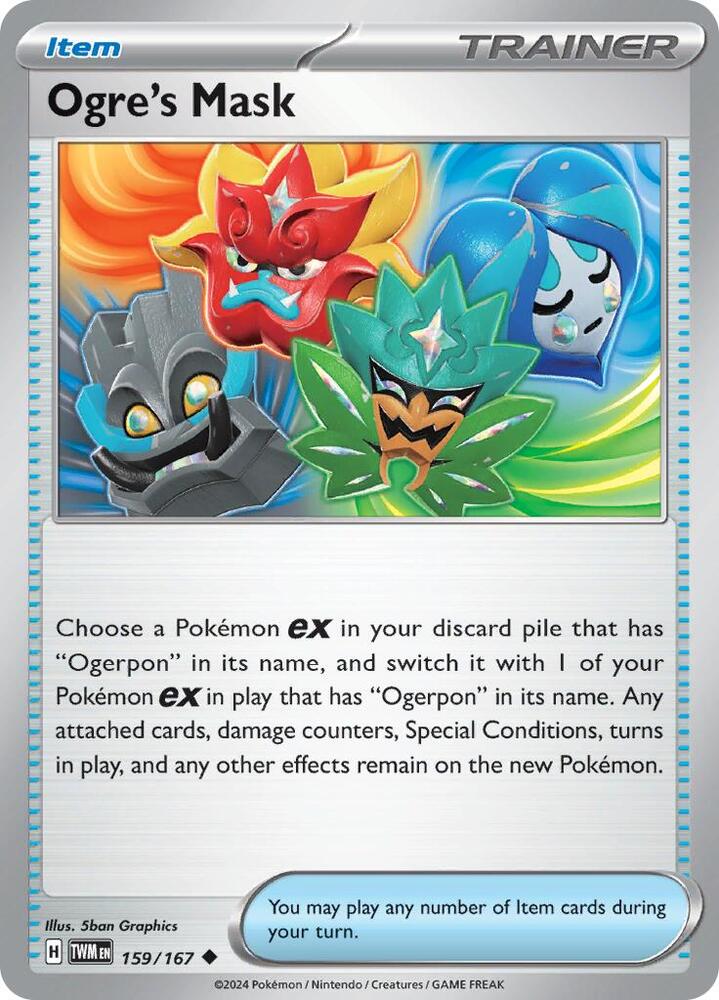 Ogre's Mask 159/167 card from SV06: Twilight Masquerade