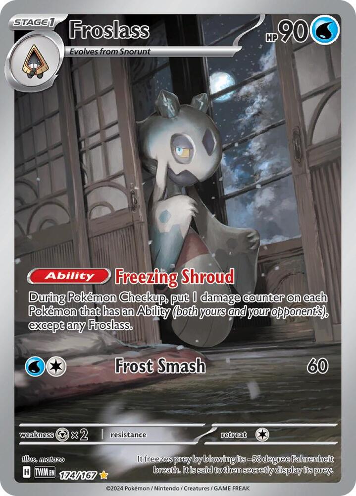 Froslass 174/167 card from SV06: Twilight Masquerade