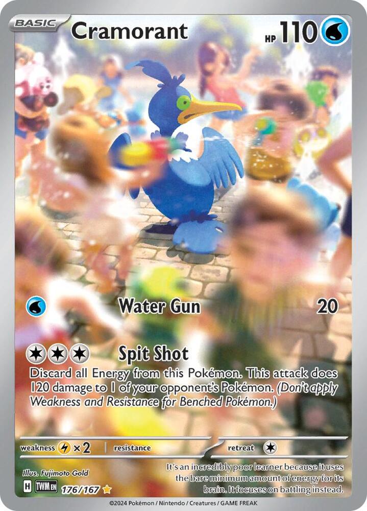 Cramorant 176/167 card from SV06: Twilight Masquerade