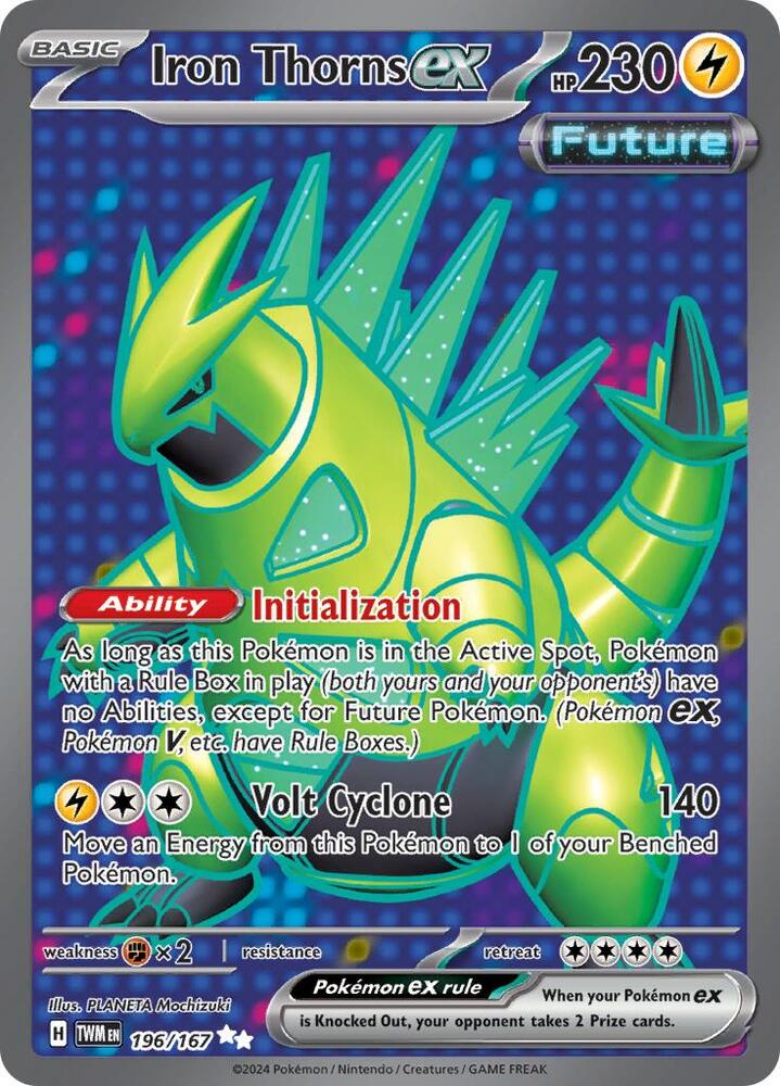 Iron Thorns ex 196/167 card from SV06: Twilight Masquerade