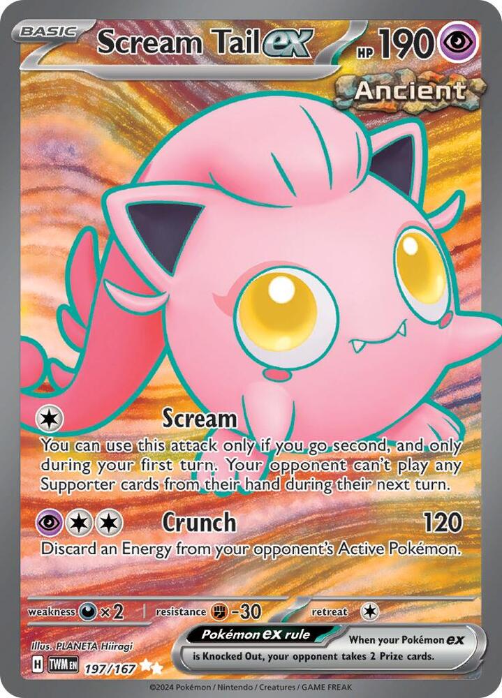 Scream Tail ex 197/167 card from SV06: Twilight Masquerade