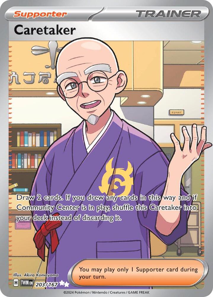 Caretaker 203/167 card from SV06: Twilight Masquerade