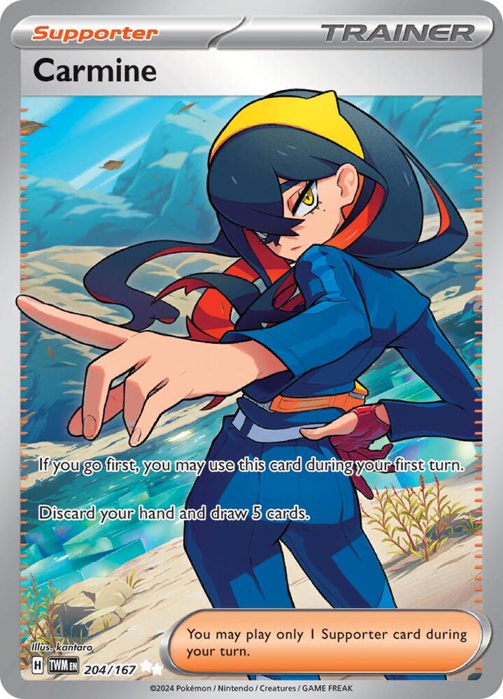 Carmine 204/167 card from SV06: Twilight Masquerade