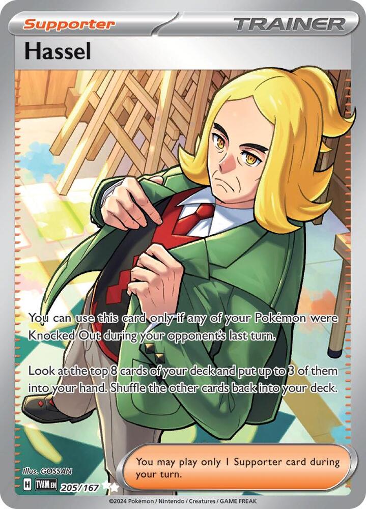 Hassel 205/167 card from SV06: Twilight Masquerade