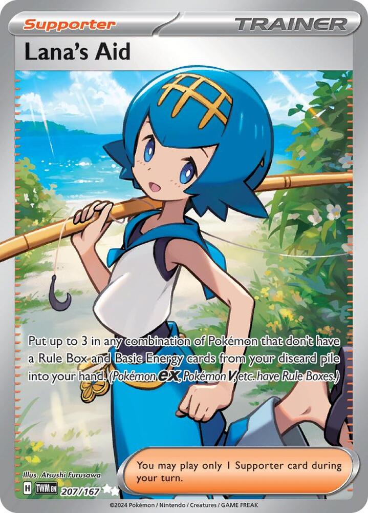 Lana's Aid 207/167 card from SV06: Twilight Masquerade