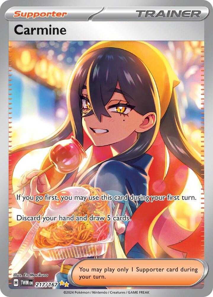 Carmine 217/167 card from SV06: Twilight Masquerade