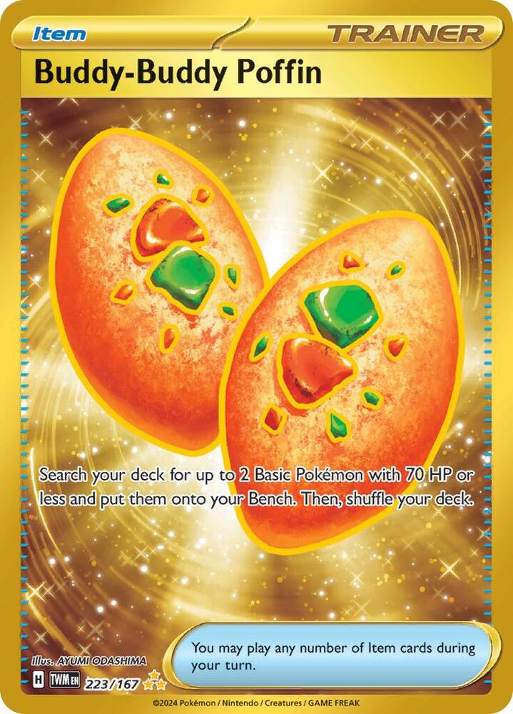 Buddy-Buddy Poffin 223/167 card from SV06: Twilight Masquerade