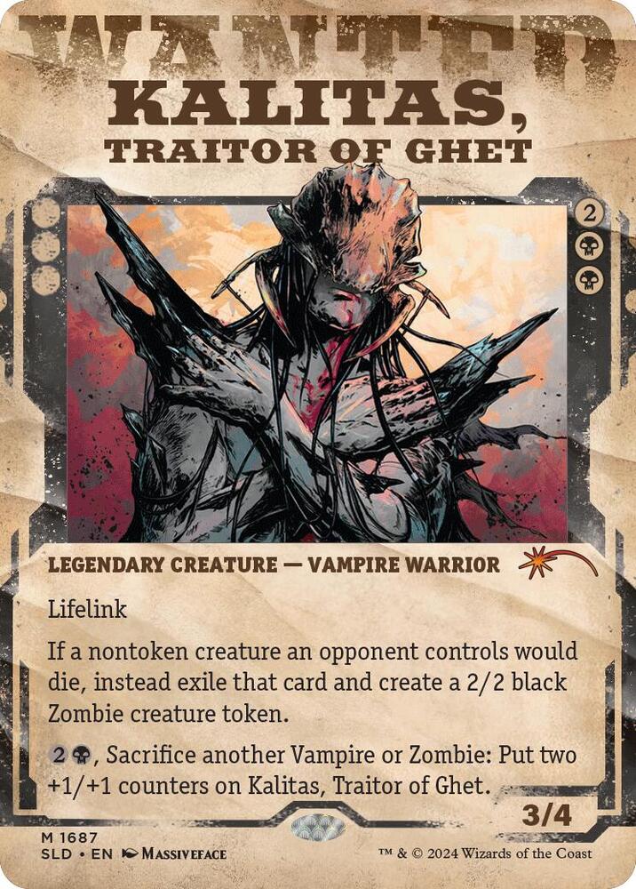 Kalitas, Traitor of Ghet 1687 card from Secret Lair Drop Series