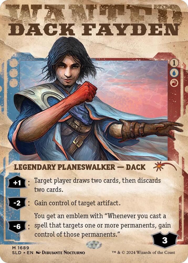 Dack Fayden 1689 card from Secret Lair Drop Series