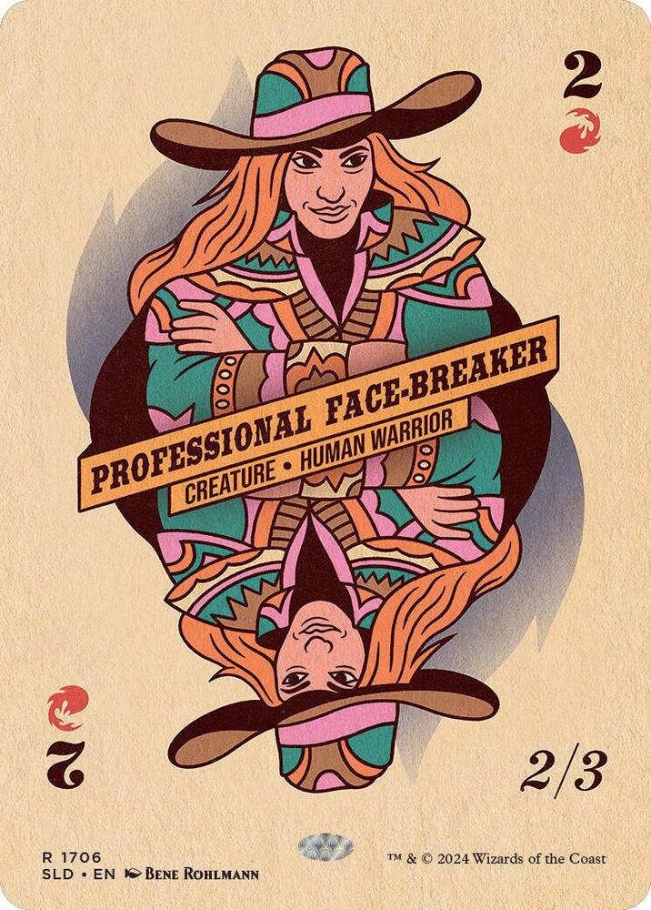 Professional Face-Breaker 1706 card from Secret Lair Drop Series