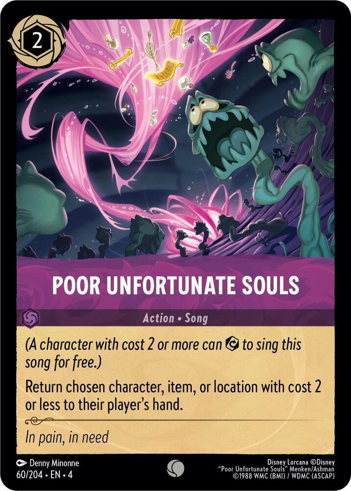 Poor Unfortunate Souls 60/204 card from Ursula's Return