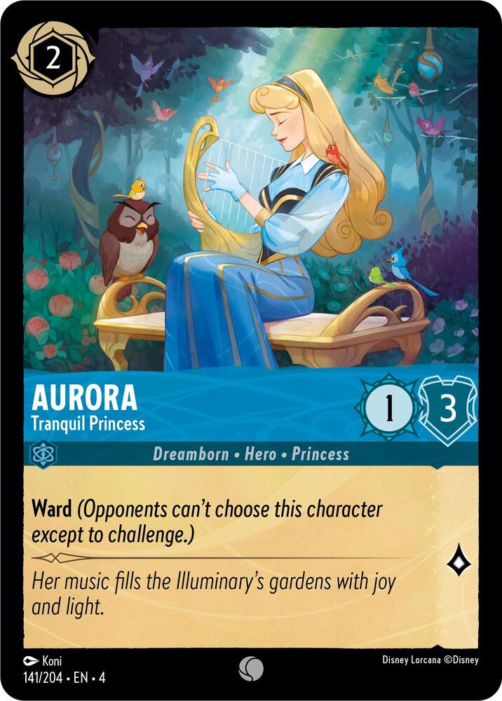 Aurora - Tranquil Princess 141/204 card from Ursula's Return