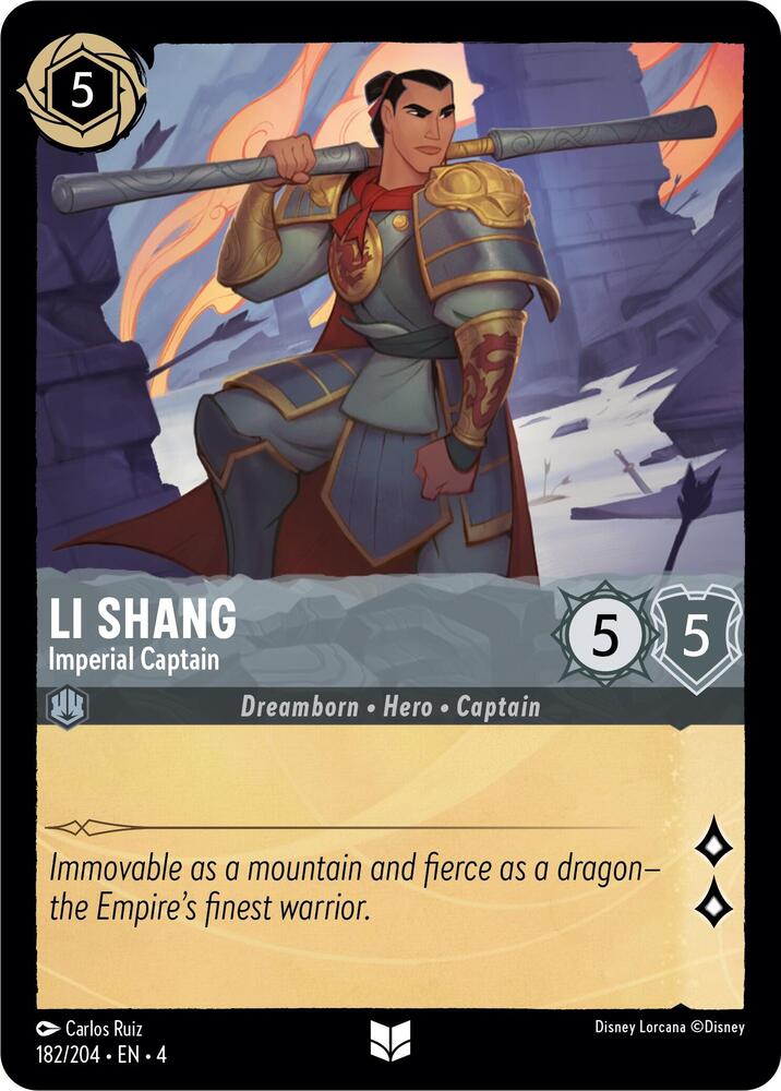 Li Shang - Imperial Captain 182/204 card from Ursula's Return