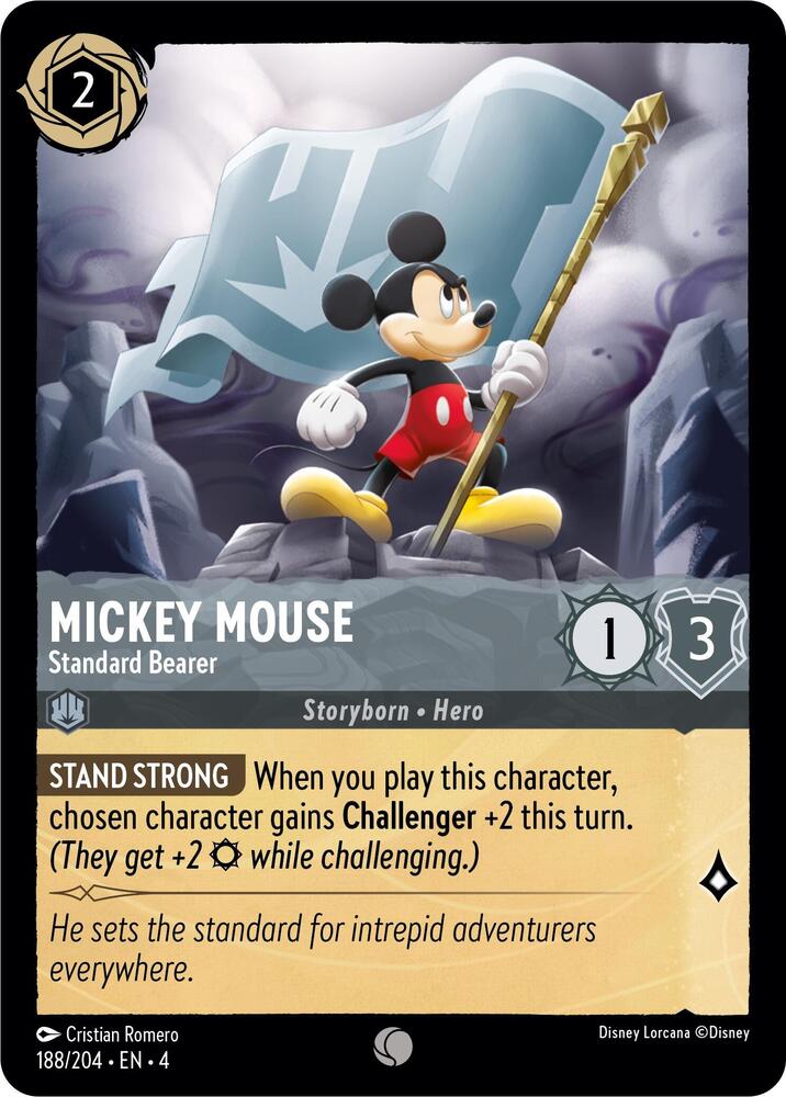 Mickey Mouse - Standard Bearer 188/204 card from Ursula's Return