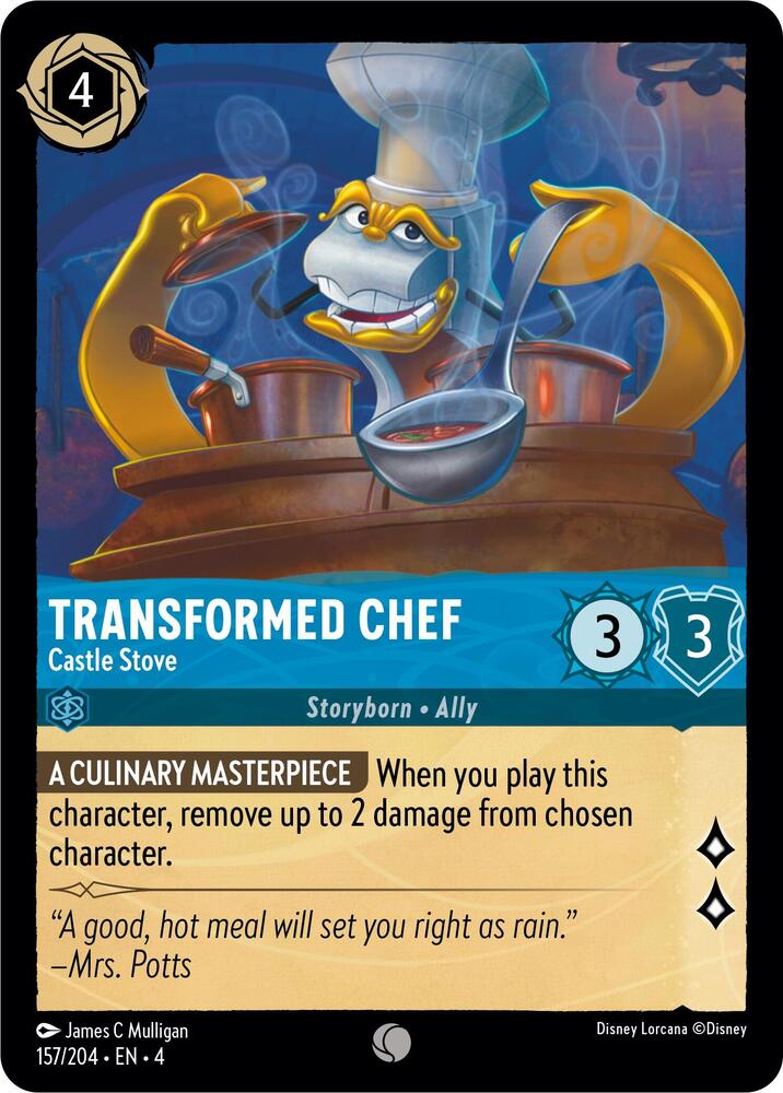 Transformed Chef - Castle Stove 157/204 card from Ursula's Return