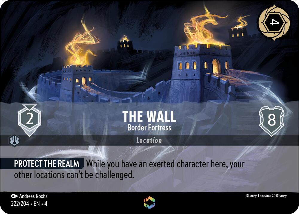The Wall - Border Fortress (Enchanted) 222/204 card from Ursula's Return
