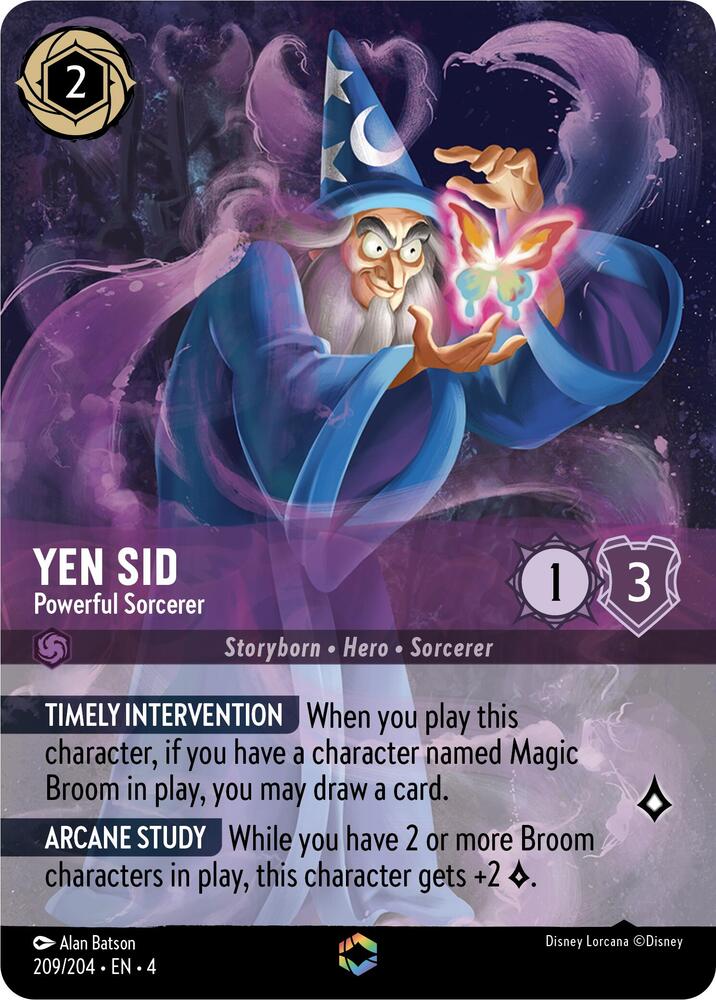 Yen Sid - Powerful Sorcerer (Enchanted) 209/204 card from Ursula's Return