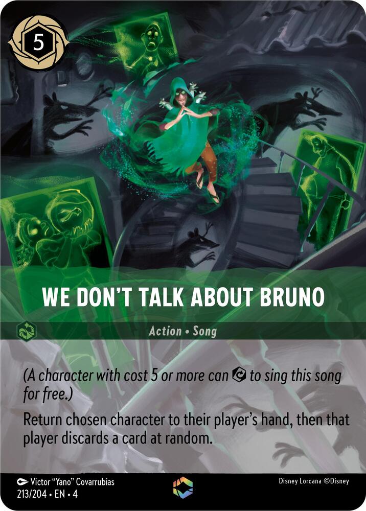 We Don't Talk About Bruno (Enchanted) 213/204 card from Ursula's Return