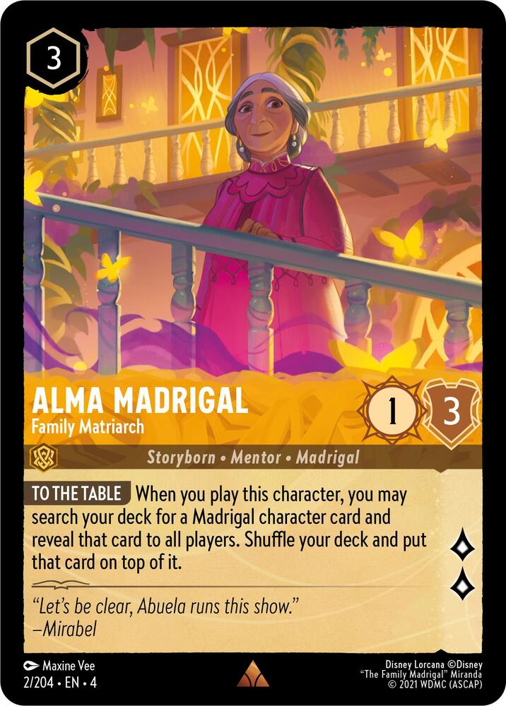 Alma Madrigal - Family Matriarch 2/204 card from Ursula's Return