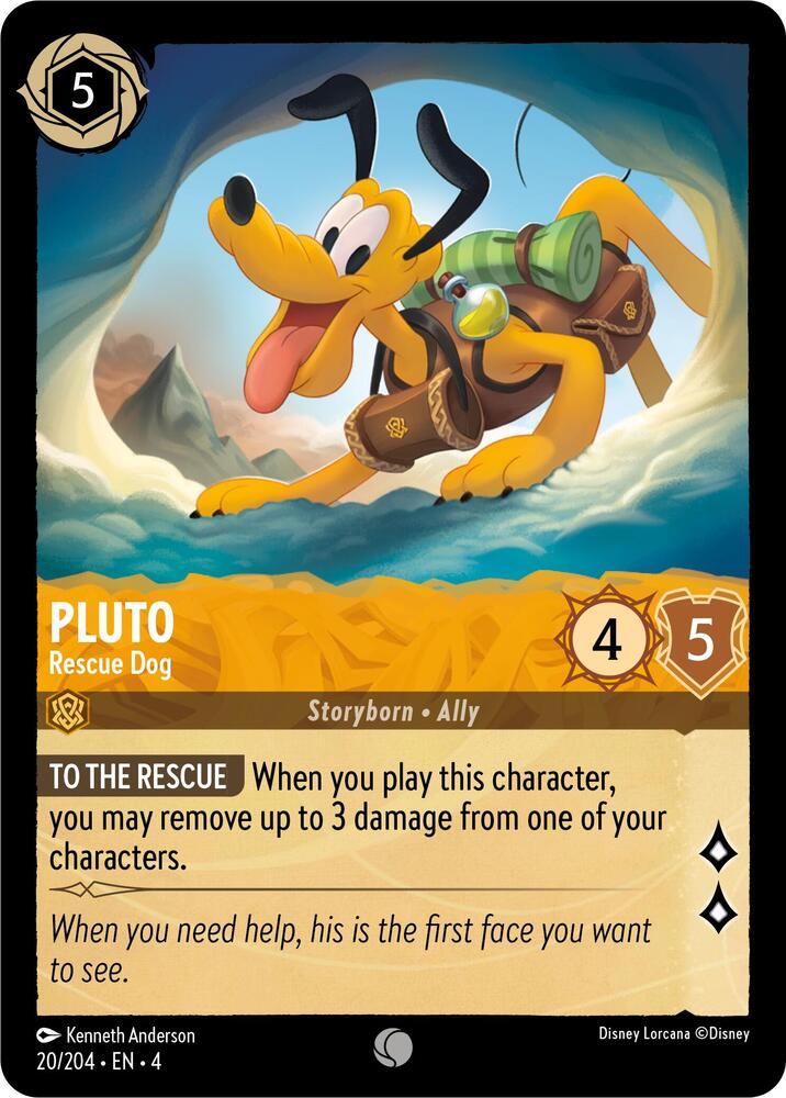 Pluto - Rescue Dog 20/204 card from Ursula's Return