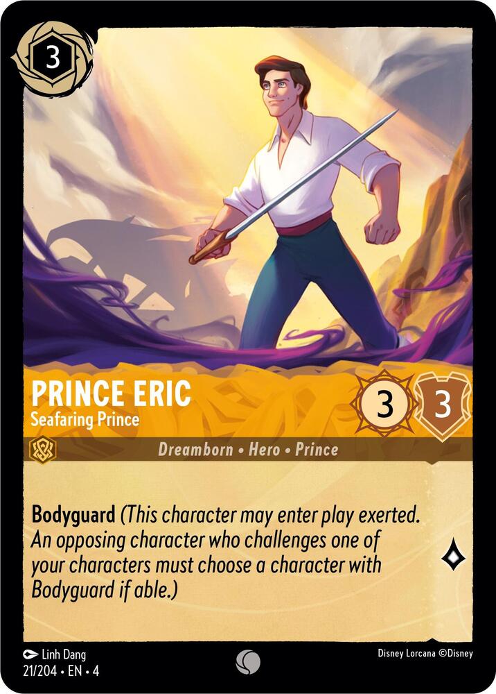 Prince Eric - Seafaring Prince 21/204 card from Ursula's Return