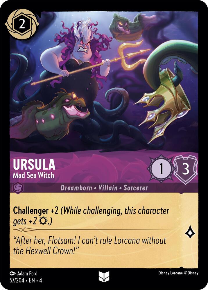 Ursula - Mad Sea Witch 57/204 card from Ursula's Return
