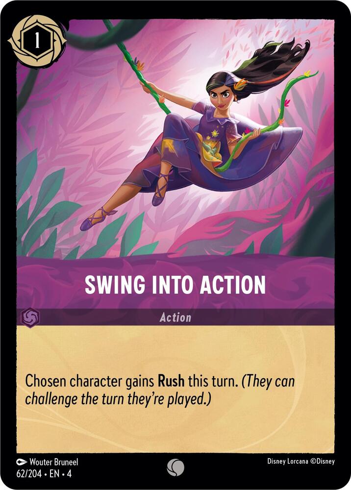 Swing into Action 62/204 card from Ursula's Return
