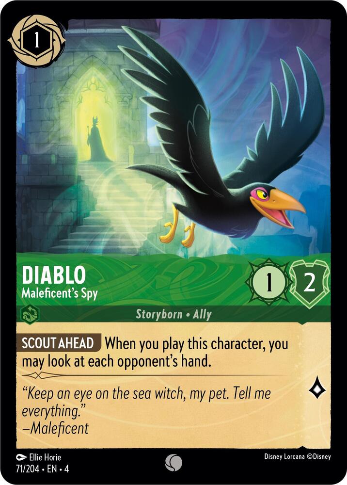 Diablo - Maleficent's Spy 71/204 card from Ursula's Return