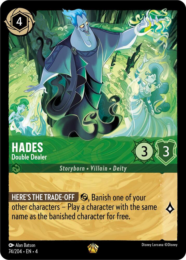 Hades - Double Dealer 74/204 card from Ursula's Return