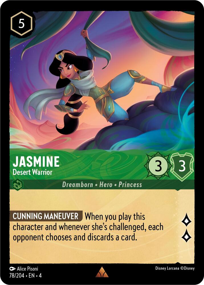 Jasmine - Desert Warrior 78/204 card from Ursula's Return