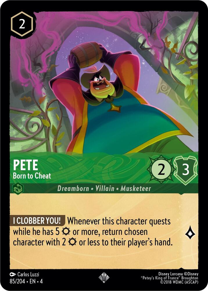 Pete - Born to Cheat 85/204 card from Ursula's Return