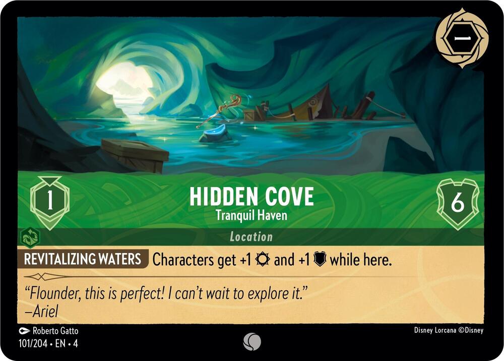 Hidden Cove - Tranquil Haven 101/204 card from Ursula's Return