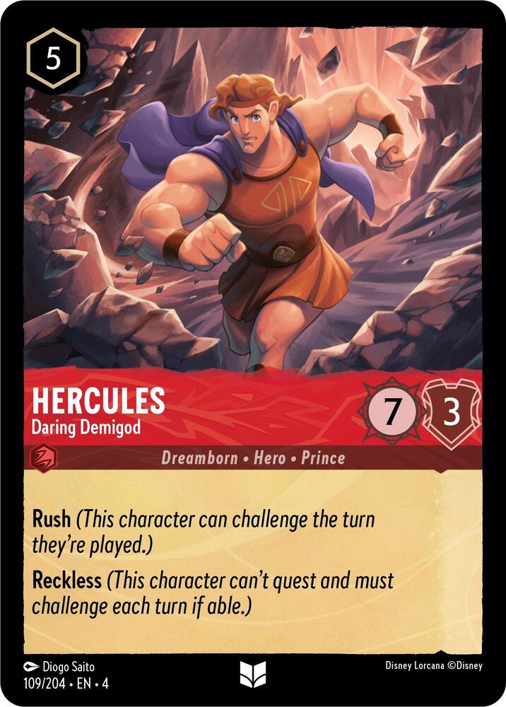 Hercules - Daring Demigod 109/204 card from Ursula's Return