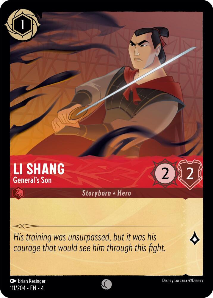 Li Shang - General's Son 111/204 card from Ursula's Return