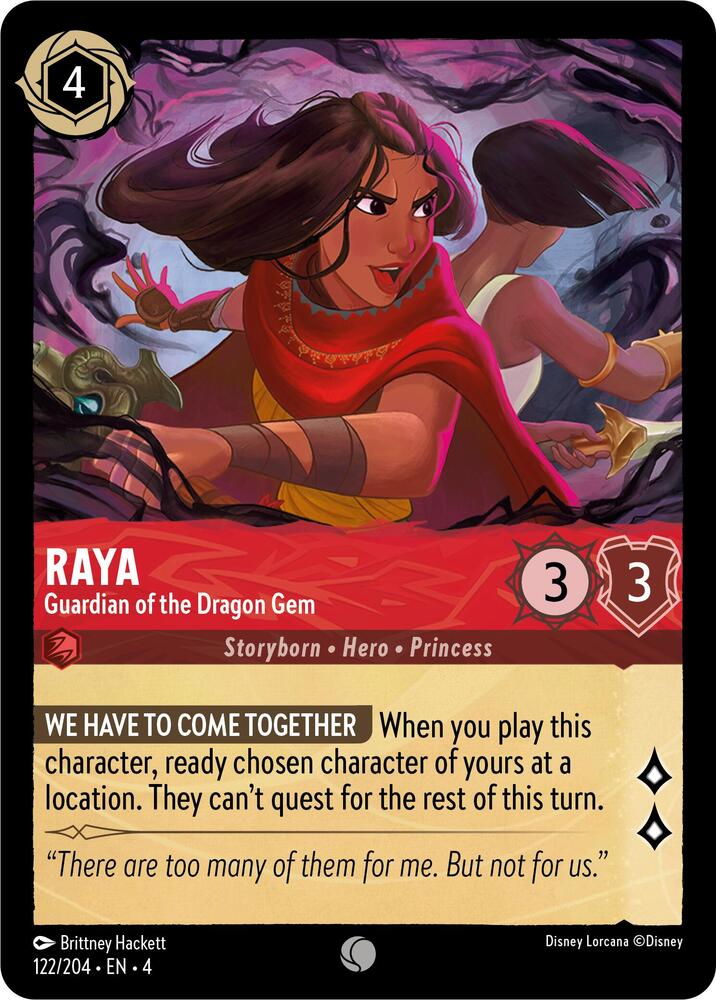 Raya - Guardian of the Dragon Gem 122/204 card from Ursula's Return
