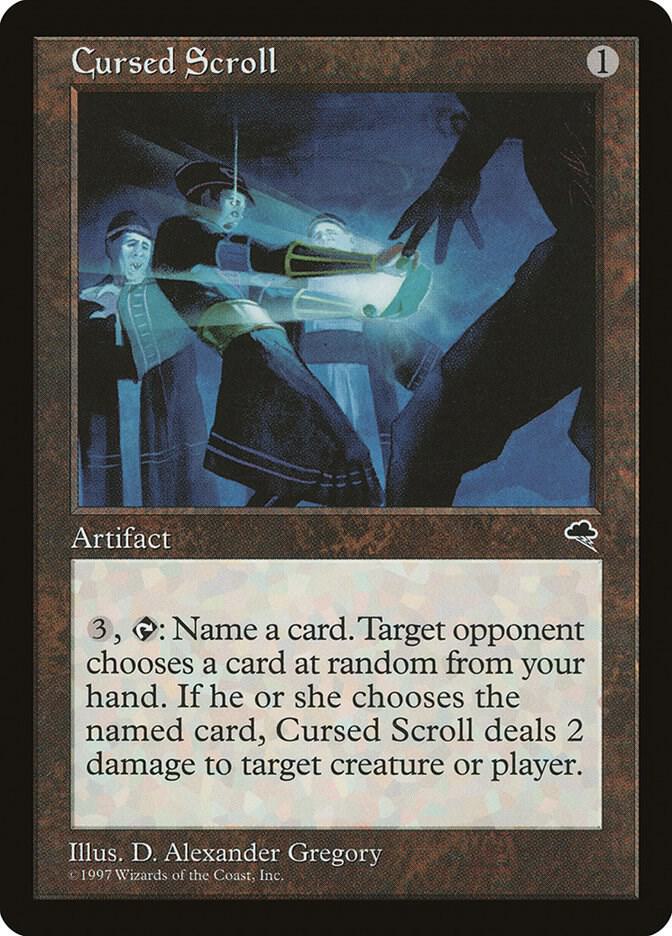Cursed Scroll 281 card from Tempest