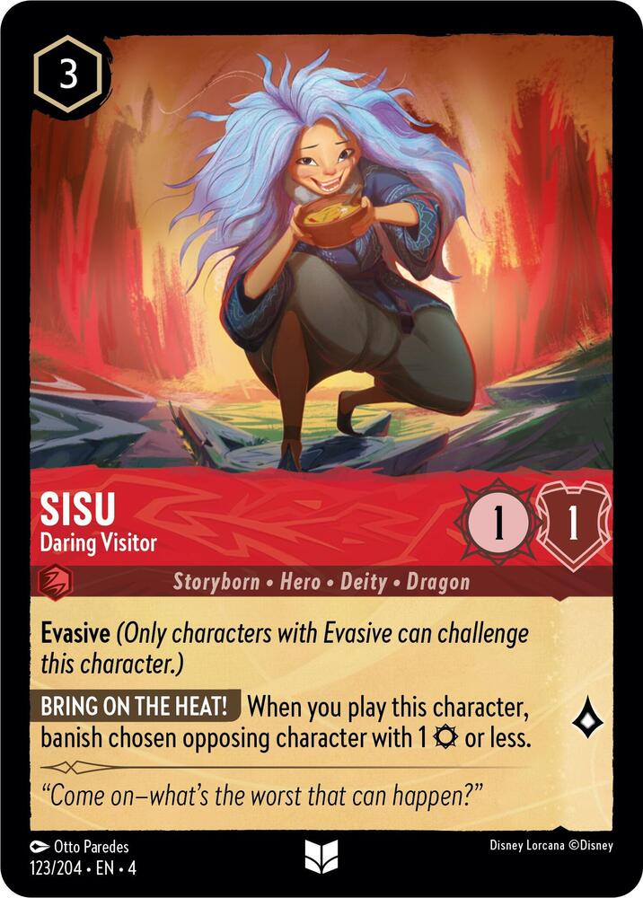 Sisu - Daring Visitor 123/204 card from Ursula's Return