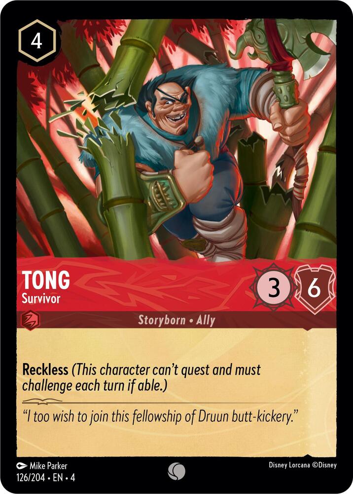 Tong - Survivor 126/204 card from Ursula's Return