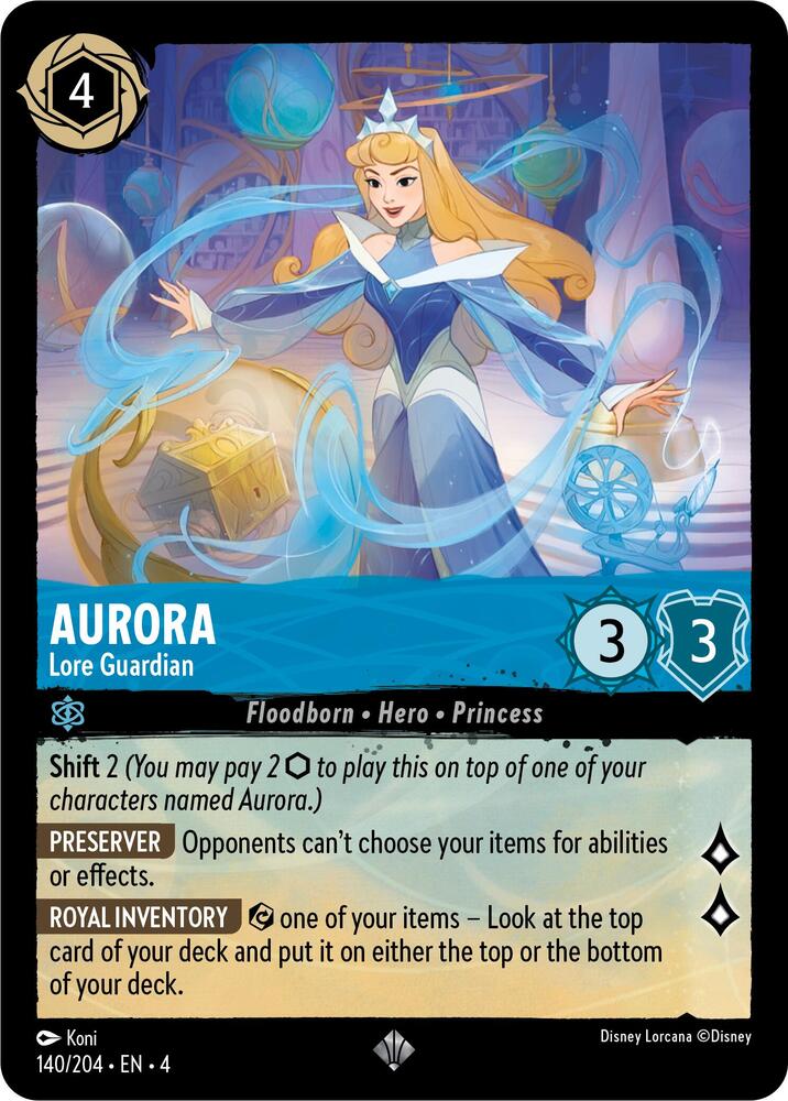 Aurora - Lore Guardian 140/204 card from Ursula's Return
