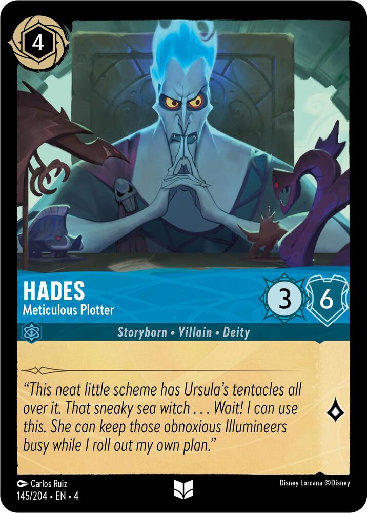 Hades - Meticulous Plotter 145/204 card from Ursula's Return