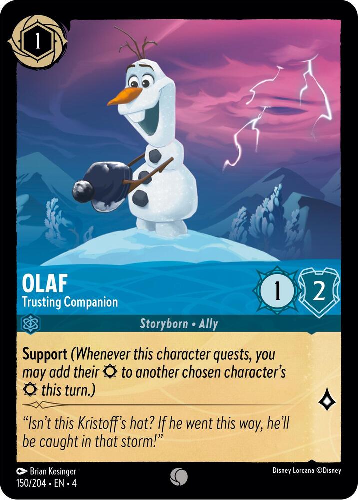 Olaf - Trusting Companion 150/204 card from Ursula's Return