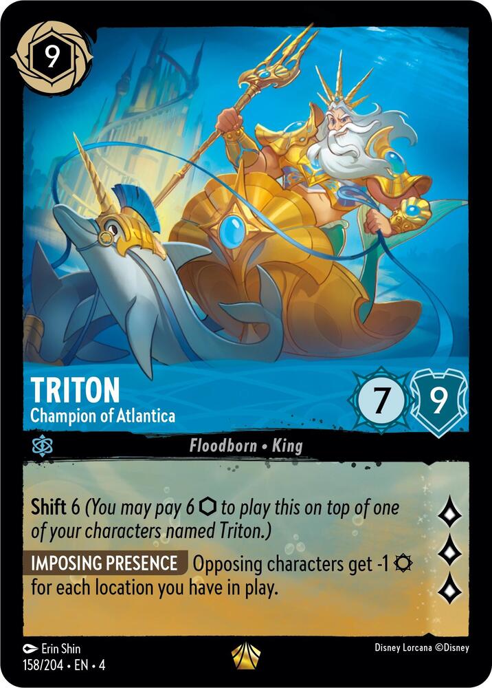 Triton - Champion of Atlantica 158/204 card from Ursula's Return