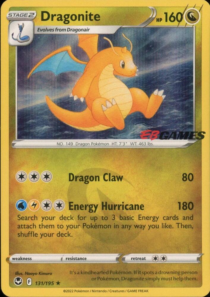 Dragonite (EB Games Exclusive) 131/195 card from Miscellaneous Cards & Products