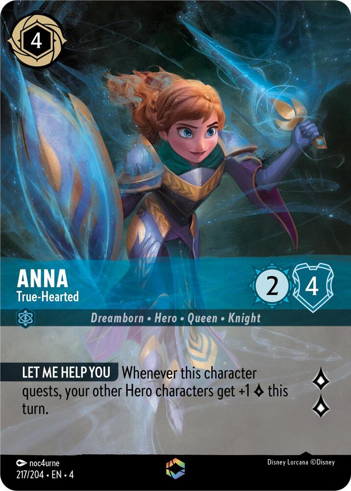 Anna - True-Hearted (Enchanted) 217/204 card from Ursula's Return