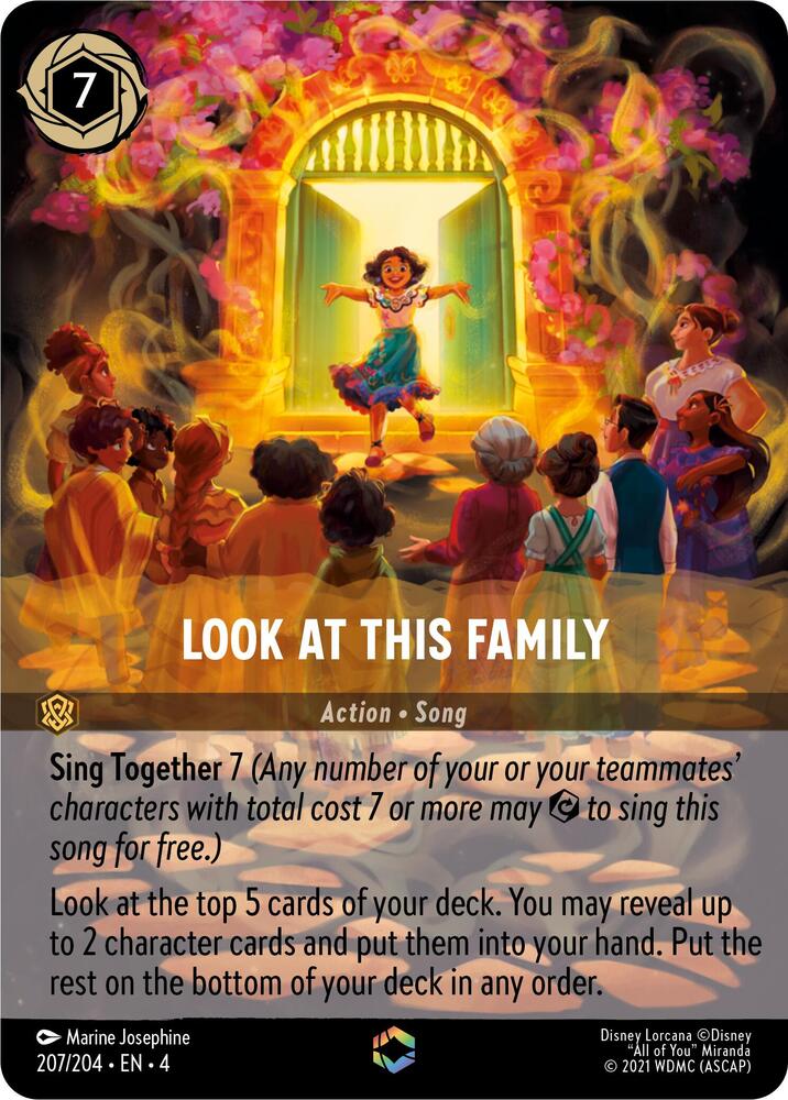 Look at This Family (Enchanted) 207/204 card from Ursula's Return