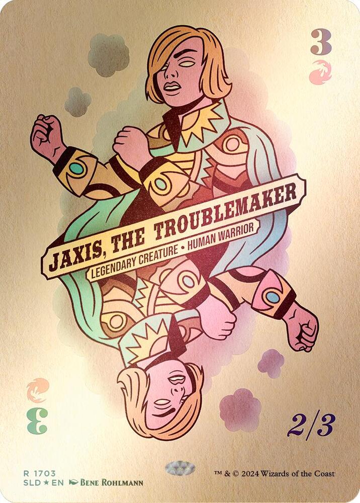 Jaxis, the Troublemaker (Rainbow Foil) 1703 card from Secret Lair Drop Series