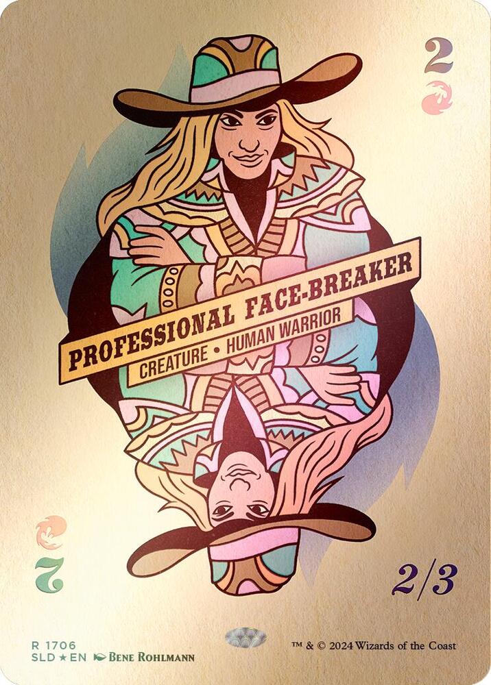 Professional Face-Breaker (Rainbow Foil) 1706 card from Secret Lair Drop Series